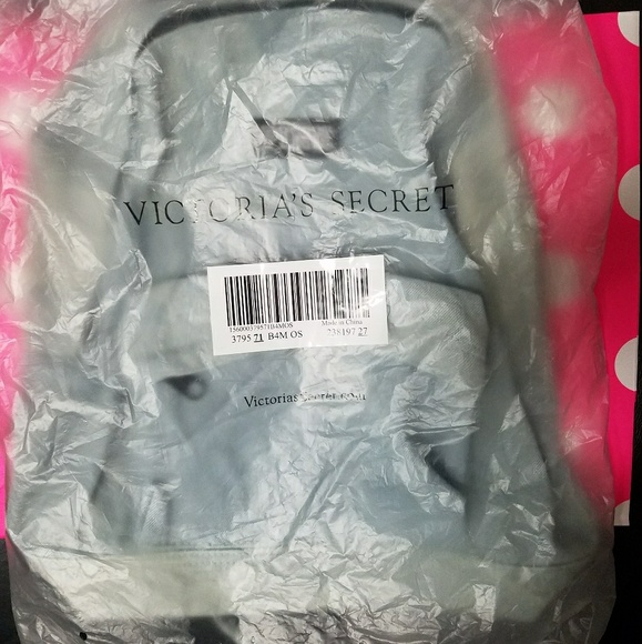 PINK/Victoria's Secret Campus Mini Backpack Denim - Picture 3 of 6